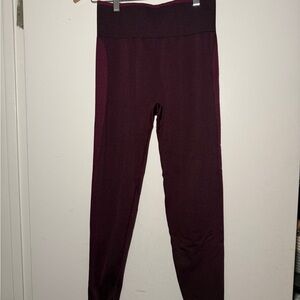 PINK Victoria's Secret Burgundy Leggings